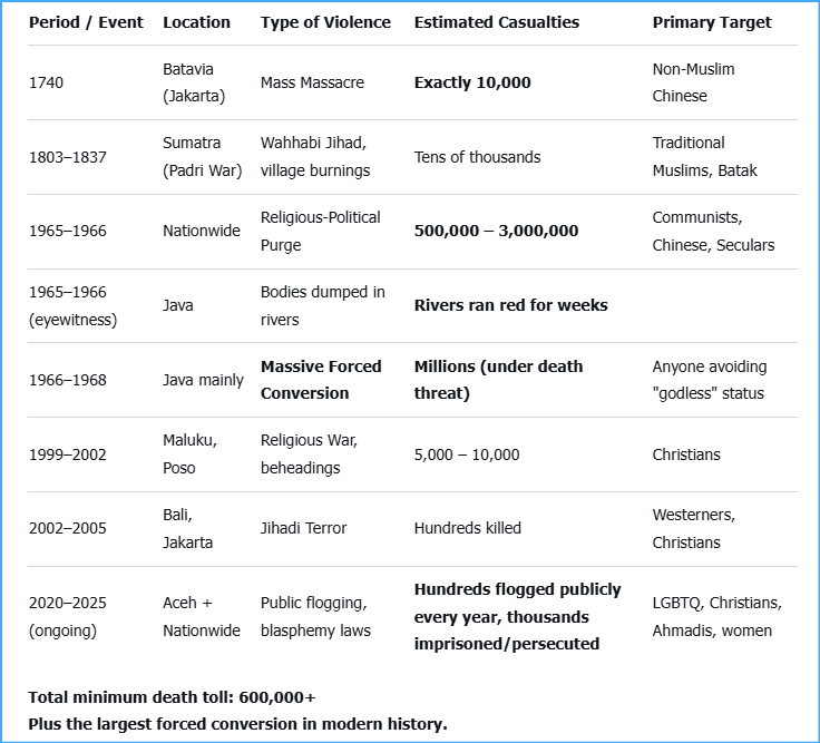 summary table